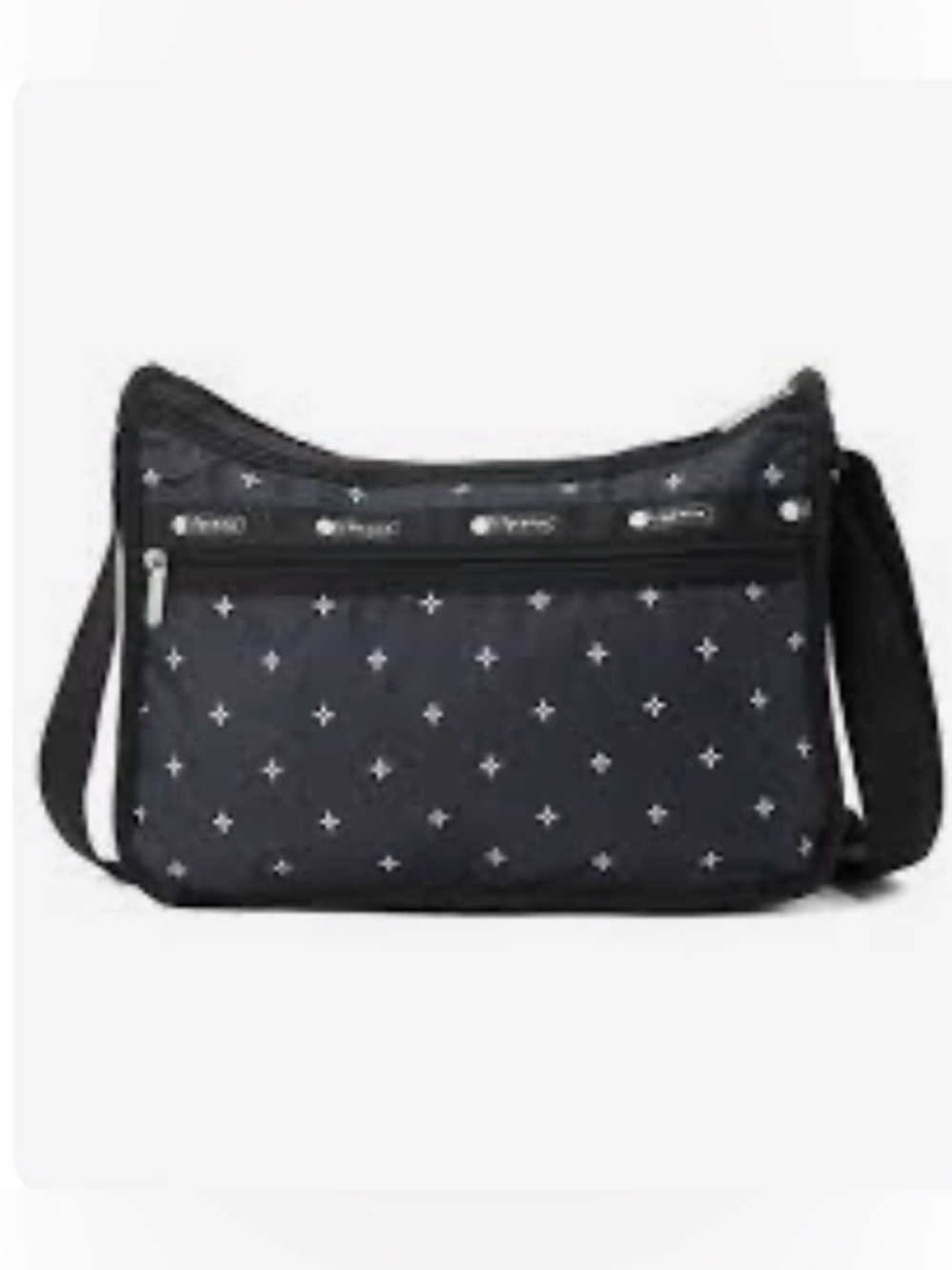 LeSportsac Deluxe Everyday Bag featuring Navy Ditsy Diamond print